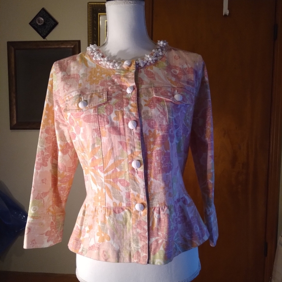 Ruby Rd. Jackets & Blazers - Floral Jacket